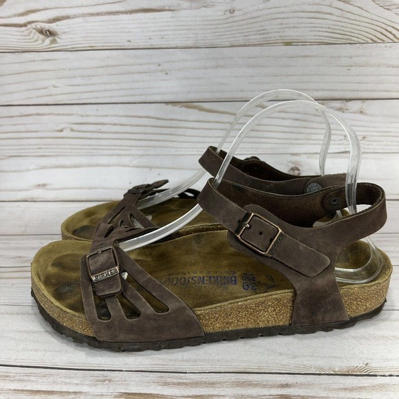 Birkenstock Bali Ankle Strap Sandals Womens Size 39 US Size 8-8.5 Brown Leather - Picture 4 of 9